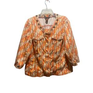 Vintage Boho Hippie Jacket/Top – Size XL